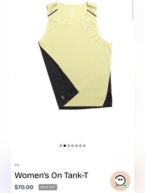 On Running Two-Tone Backless Racerback Tank-T